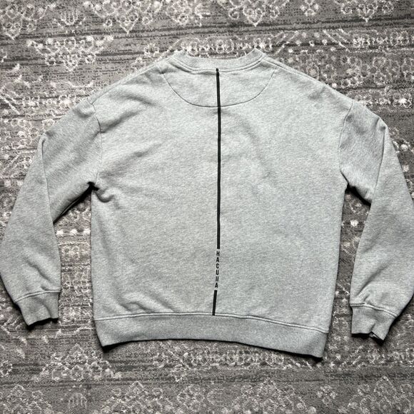Haculla Mask Off Crewneck Sweatshirt Mens Large Heather Gray Rare HTF Streetwear - Picture 7 of 12